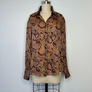 Robert Graham Paisley Long Sleeve Button Down Shirt